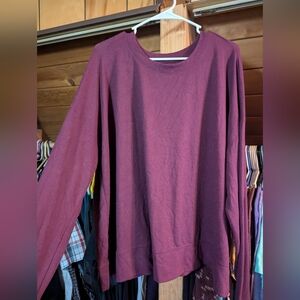 Lucky Brand Deep Purple Knit Top XXL